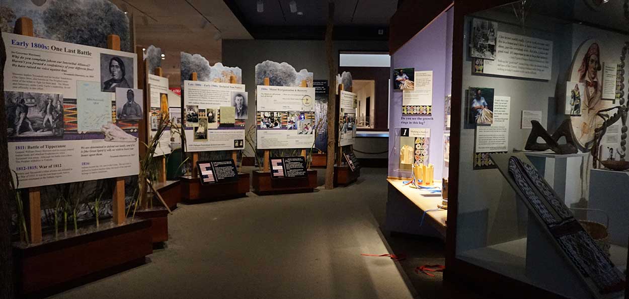 History exhibit in the Eiteljorg Museum