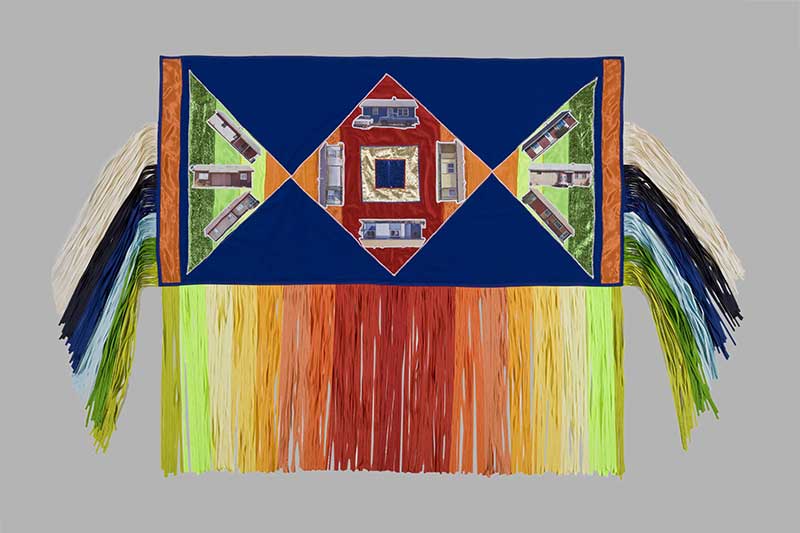 Wendy Red Star (Crow, born 1981), Fancy Shawl Project- Housing, 2009, Fabric, ribbon, Museum Purchase: Eiteljorg Fellowship