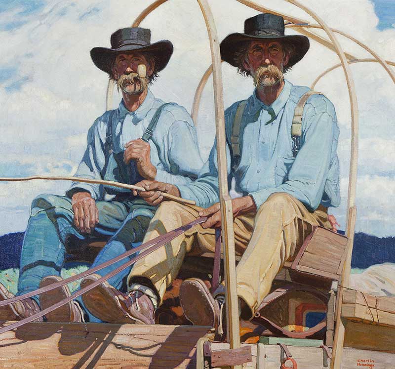 E. Martin Hennings (American, 1886 - 1956), The Twins, 1923, Oil on canvas, Gift: Courtesy of Harrison Eiteljorg
