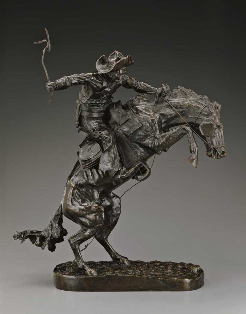 Frederic Remington (American, 1861 - 1909) The Broncho Buster, 1895 Bronze, Henry-Bonnard Bronze Company, cast number 4 The Gund Collection of Western Art, Gift of the George Gund Family