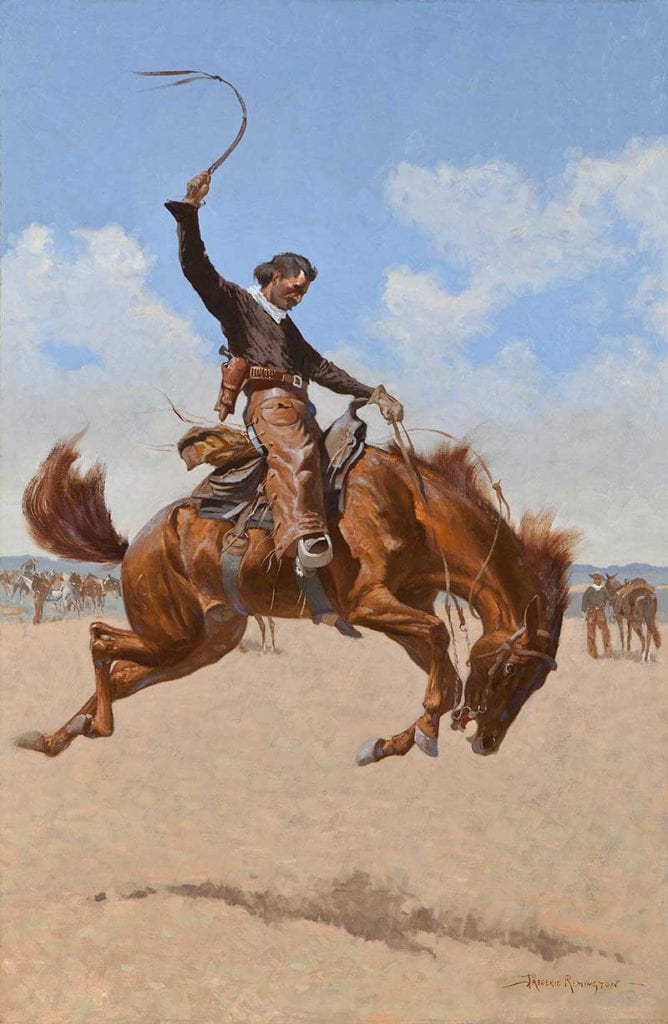 Frederic Remington (American, 1861 - 1909), A Buck-jumper, about 1893, Oil on canvas, Bequest of Kenneth S. "Bud" and Nancy Adams