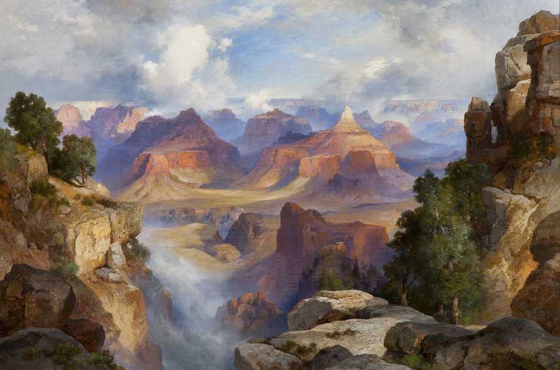Thomas Moran (American, born in England, 1837 - 1926), The Grand Canyon, 1917, Oil on canvas, Bequest of Kenneth S. "Bud" and Nancy Adams