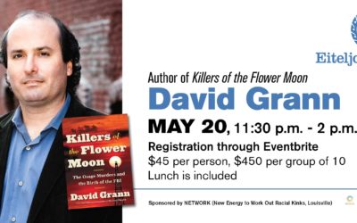 News Release: Bestselling author David Grann to speak at NETWORK lunch event May 20 at Eiteljorg