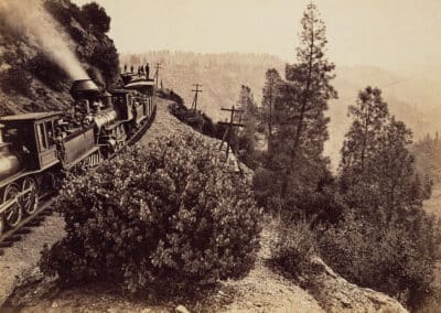 Carleton E. Watkins Cape Horn, C.P.R.R., c. 1878 Central Pacific Railroad, now Union Pacific J. Paul Getty Museum, 94.XA.113.23